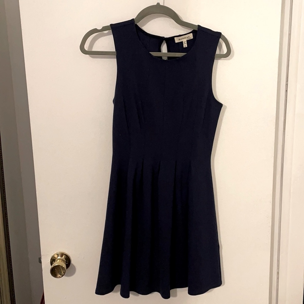 Dark blue sleeveless dress